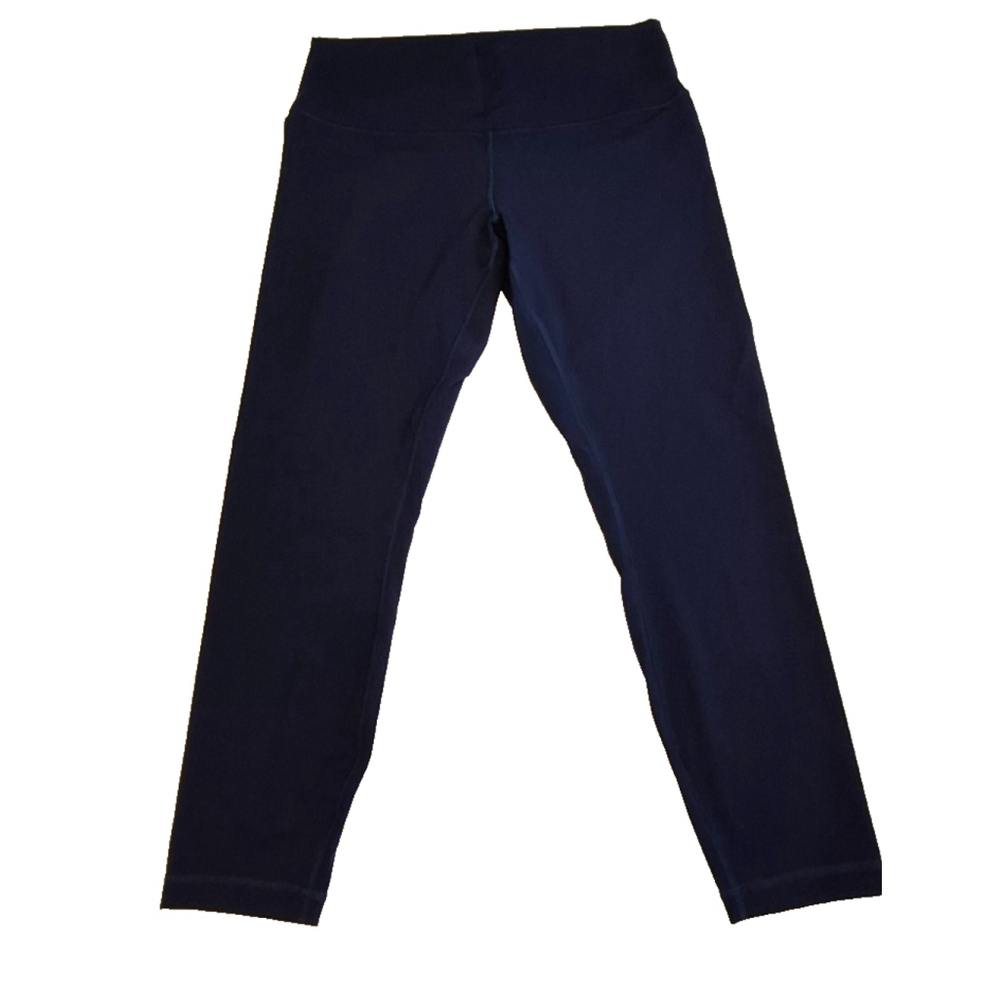 Lululemon Wunder Under Leggings True Navy Sz 12 Luxstreme 25" Inseam - Picture 3 of 8